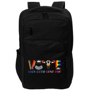 Funny Feminist Lgbt Vote Like Ruth Sent You Impact Tech Backpack