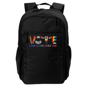 Funny Feminist Lgbt Vote Like Ruth Sent You Daily Commute Backpack