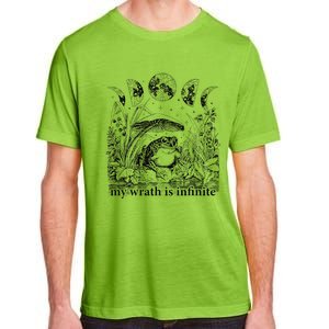 Funny Frog Meme My Wrath Is Infinite Frog Pond Adult ChromaSoft Performance T-Shirt