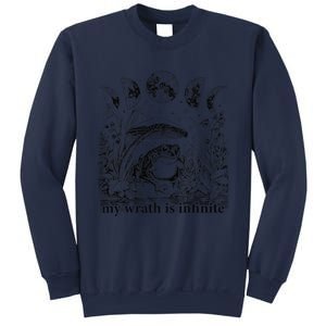 Funny Frog Meme My Wrath Is Infinite Frog Pond Sweatshirt