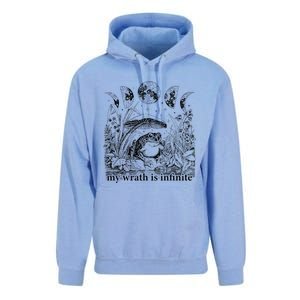 Funny Frog Meme My Wrath Is Infinite Frog Pond Unisex Surf Hoodie