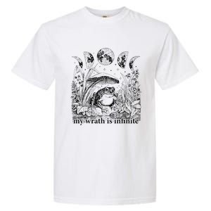 Funny Frog Meme My Wrath Is Infinite Frog Pond Garment-Dyed Heavyweight T-Shirt