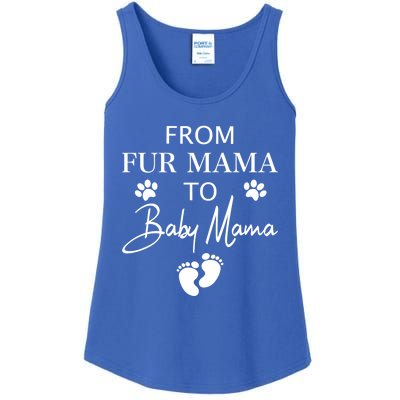 From Fur Mama To Mama Dog Cat Owner New Mom Pregnant Gift Ladies Essential Tank