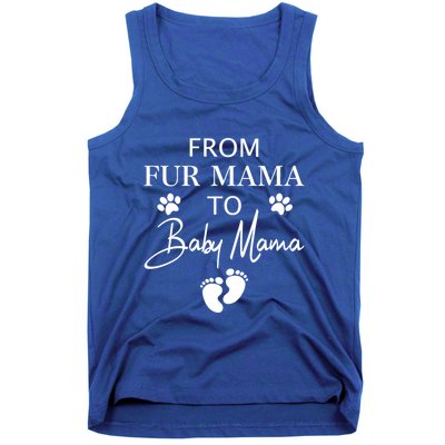 From Fur Mama To Mama Dog Cat Owner New Mom Pregnant Gift Tank Top