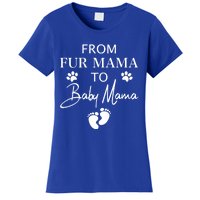 From Fur Mama To Mama Dog Cat Owner New Mom Pregnant Gift Women's T-Shirt