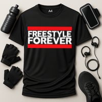 Freestyle Forever Music Fan 80s Retro Rap Style Graphic Cooling Performance Crew T-Shirt