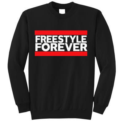 Freestyle Forever Music Fan 80s Retro Rap Style Graphic Sweatshirt