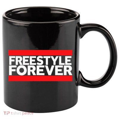 Freestyle Forever Music Fan 80s Retro Rap Style Graphic 11oz C Handle Ceramic Mug