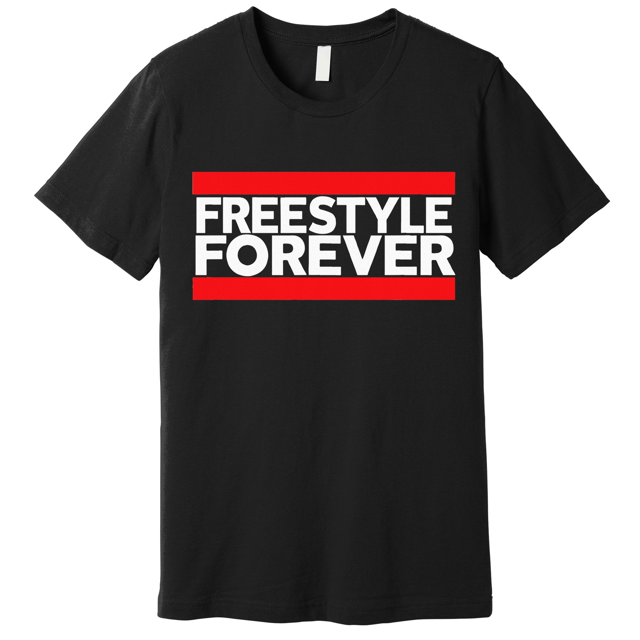 Freestyle Forever Music Fan 80s Retro Rap Style Graphic Premium T-Shirt