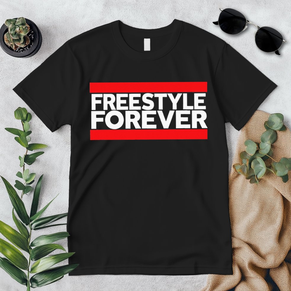 Freestyle Forever Music Fan 80s Retro Rap Style Graphic Premium T-Shirt