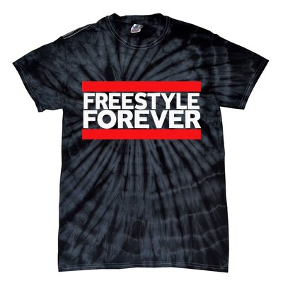 Freestyle Forever Music Fan 80s Retro Rap Style Graphic Tie-Dye T-Shirt