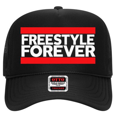 Freestyle Forever Music Fan 80s Retro Rap Style Graphic Trucker Hat