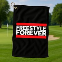 Freestyle Forever Music Fan 80s Retro Rap Style Graphic Golf Towel