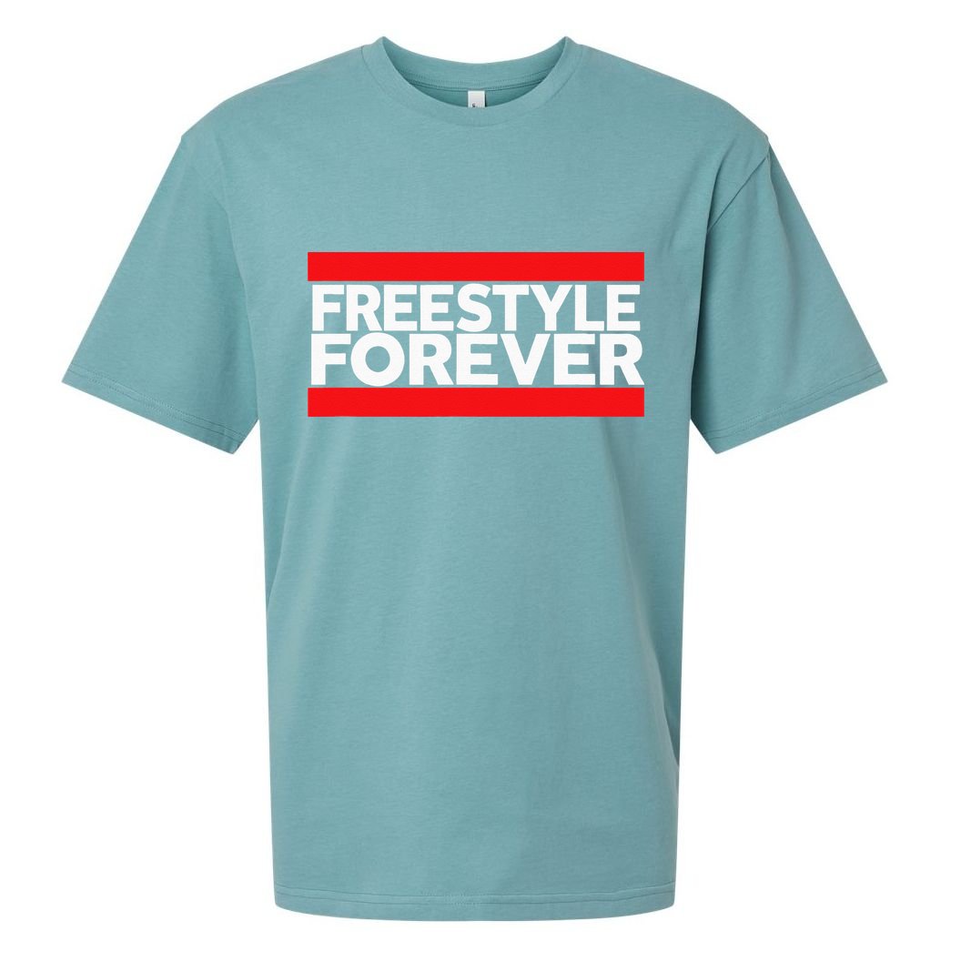 Freestyle Forever Music Fan 80s Retro Rap Style Graphic Sueded Cloud Jersey T-Shirt