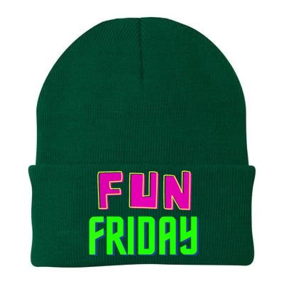 Fun Friday Motivational Positive Knit Cap Winter Beanie