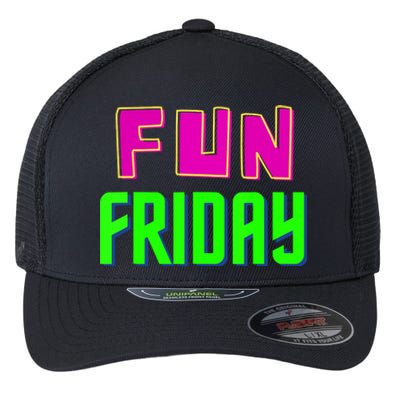 Fun Friday Motivational Positive Flexfit Unipanel Trucker Cap