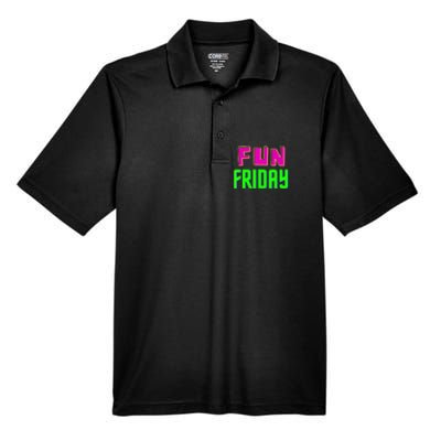 Fun Friday Motivational Positive Men's Origin Performance Pique Polo