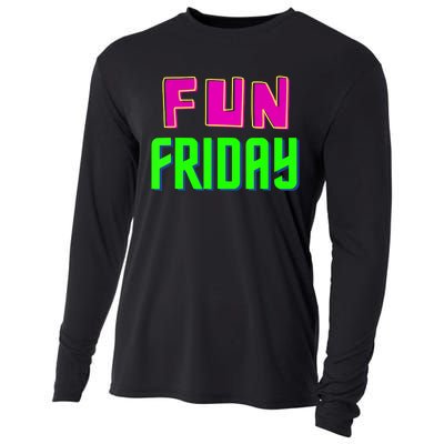 Fun Friday Motivational Positive Cooling Performance Long Sleeve Crew