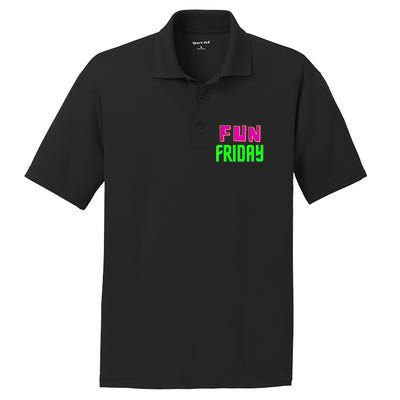 Fun Friday Motivational Positive PosiCharge RacerMesh Polo