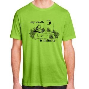 Funny Frog Meme My Wrath Is Infinite Frog Pond Adult ChromaSoft Performance T-Shirt