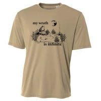 Funny Frog Meme My Wrath Is Infinite Frog Pond Cooling Performance Crew T-Shirt