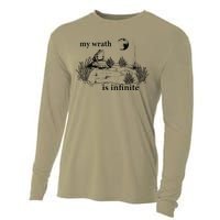 Funny Frog Meme My Wrath Is Infinite Frog Pond Cooling Performance Long Sleeve Crew