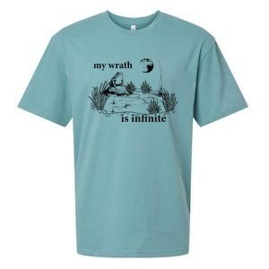 Funny Frog Meme My Wrath Is Infinite Frog Pond Sueded Cloud Jersey T-Shirt