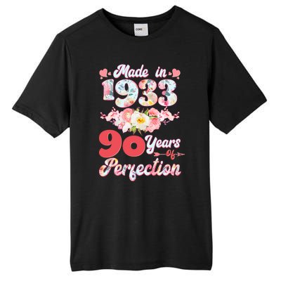 Flower Floral Made In 1933 90 Years Of Perfection Tall Fusion ChromaSoft Performance T-Shirt