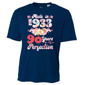 Flower Floral Made In 1933 90 Years Of Perfection Cooling Performance Crew T-Shirt