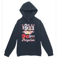 Flower Floral Made In 1933 90 Years Of Perfection Urban Pullover Hoodie