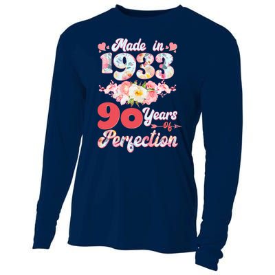 Flower Floral Made In 1933 90 Years Of Perfection Cooling Performance Long Sleeve Crew