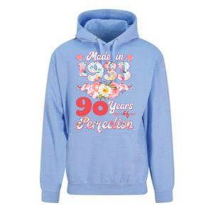 Flower Floral Made In 1933 90 Years Of Perfection Unisex Surf Hoodie