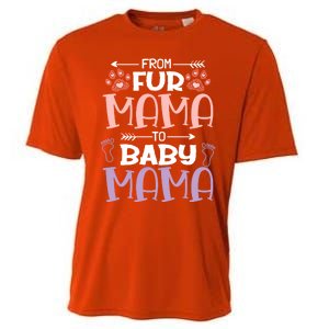 From Fur Mama To Mama Design Mom To Be Gift Cooling Performance Crew T-Shirt