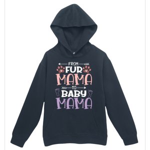 From Fur Mama To Mama Design Mom To Be Gift Urban Pullover Hoodie