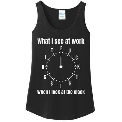 Funny For Men I Hate My Job Work Gift Ladies Essential Tank