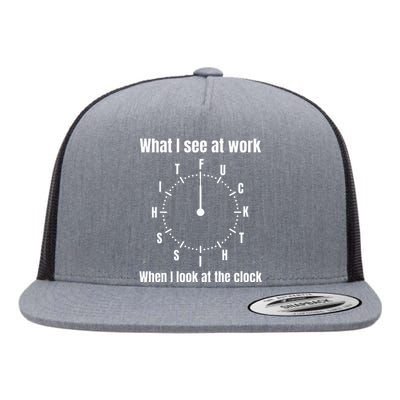 Funny For Men I Hate My Job Work Gift Flat Bill Trucker Hat