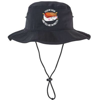 Funny Feed Me Sushi And Tell Me I'm Pretty Cute Wo Gift  Legacy Cool Fit Booney Bucket Hat