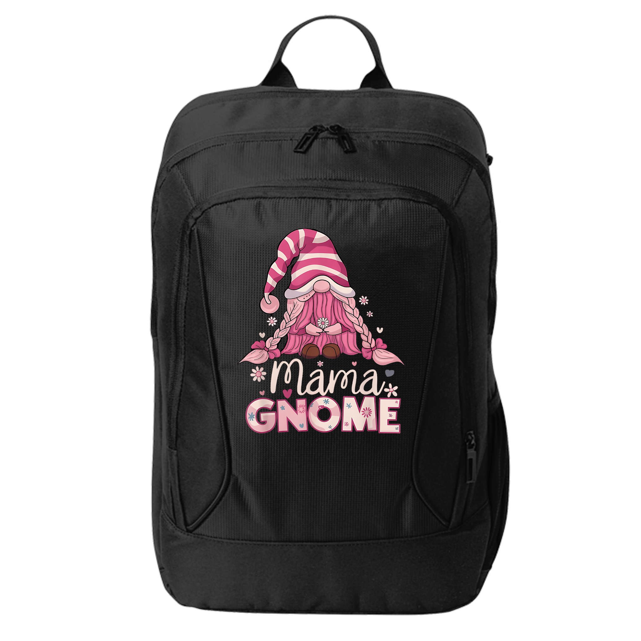 Flower For Mom Gnomies Cute Gnome Mom Happy Mother's Day City Backpack
