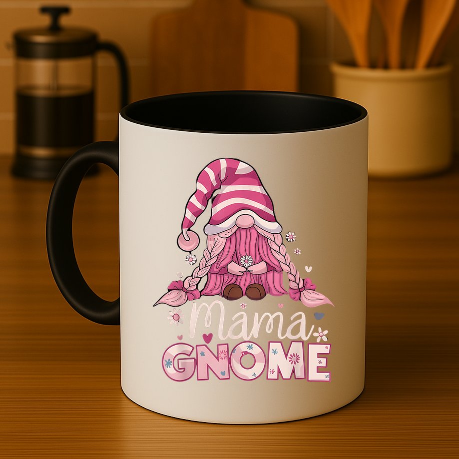 Flower For Mom Gnomies Cute Gnome Mom Happy Mother's Day Mug