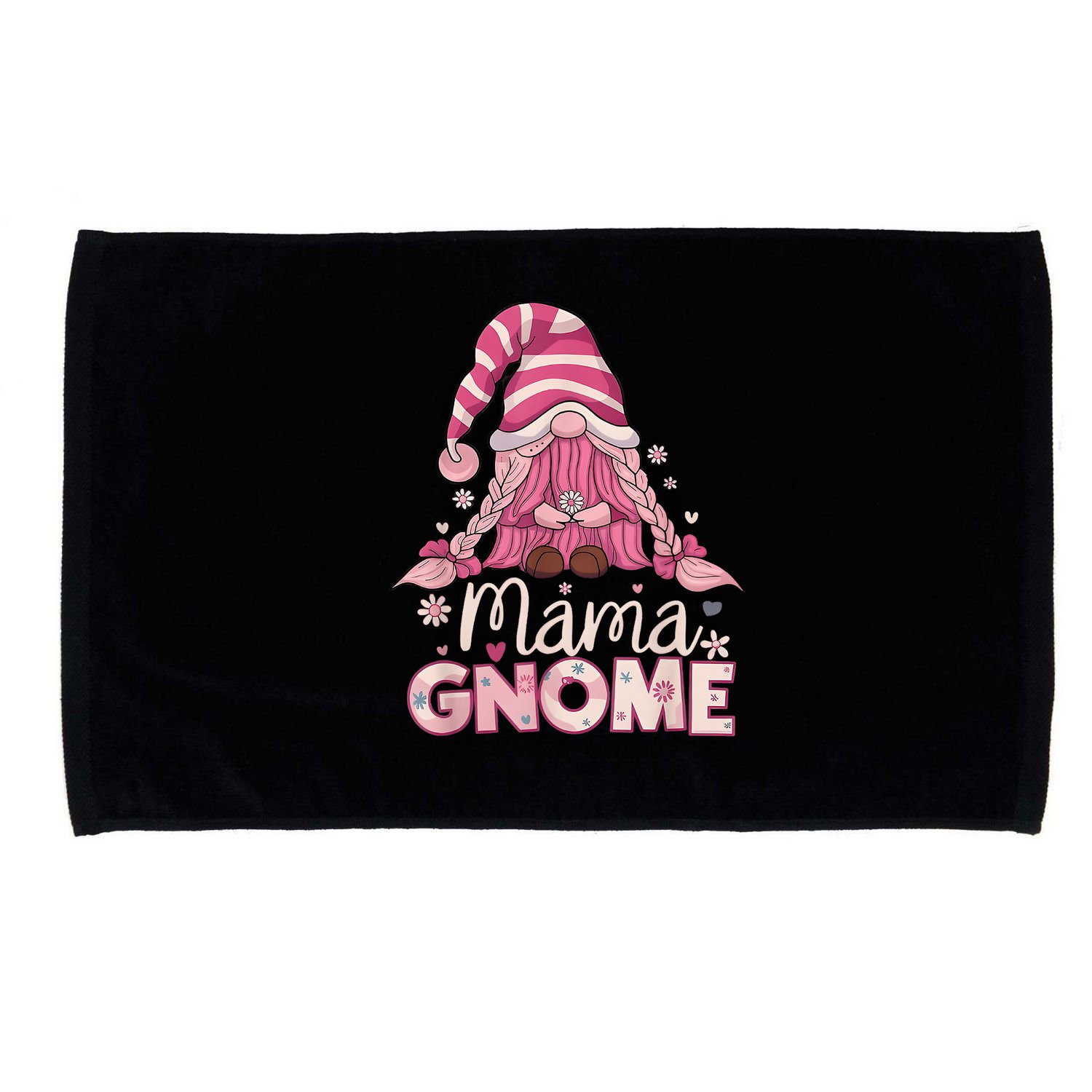 Flower For Mom Gnomies Cute Gnome Mom Happy Mother's Day Microfiber Hand Towel