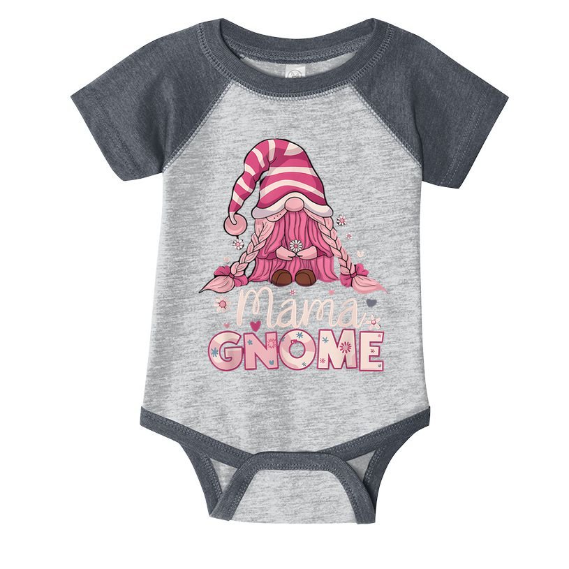 Flower For Mom Gnomies Cute Gnome Mom Happy Mother's Day Infant Baby Jersey Bodysuit