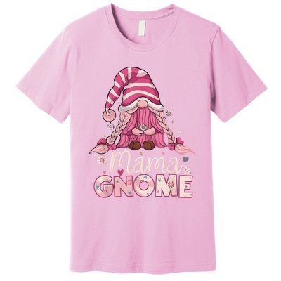 Flower For Mom Gnomies Cute Gnome Mom Happy Mother's Day Premium T-Shirt