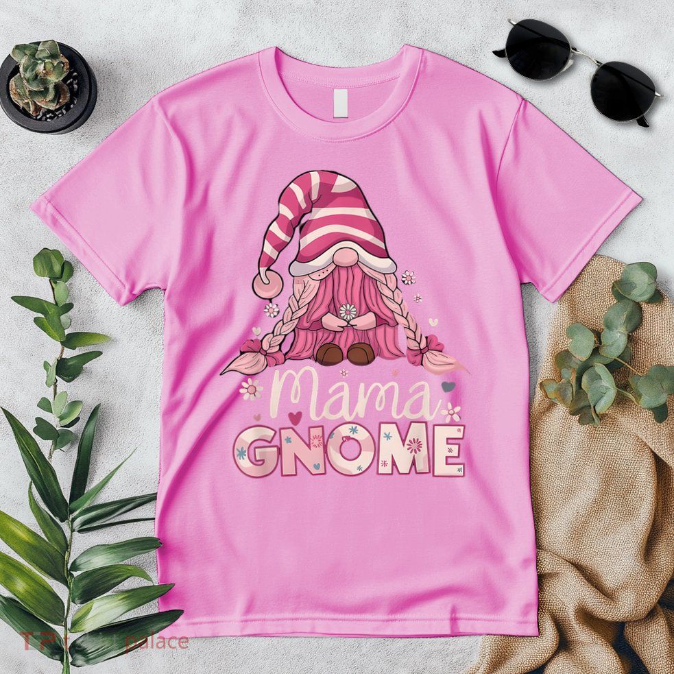 Flower For Mom Gnomies Cute Gnome Mom Happy Mother's Day Premium T-Shirt
