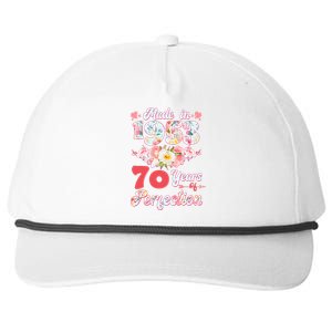 Flower Floral Made In 1953 70 Years Of Perfection Snapback Five-Panel Rope Hat