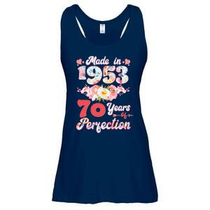 Flower Floral Made In 1953 70 Years Of Perfection Ladies Essential Flowy Tank