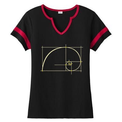 Funny For Math Teacher I Gift Spiral Pi Ratio Ladies Halftime Notch Neck Tee