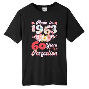 Flower Floral Made In 1963 60 Years Of Perfection Tall Fusion ChromaSoft Performance T-Shirt