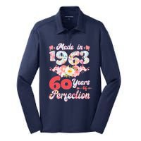 Flower Floral Made In 1963 60 Years Of Perfection Silk Touch Performance Long Sleeve Polo