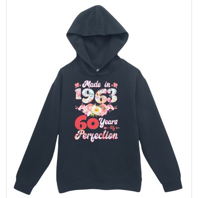 Flower Floral Made In 1963 60 Years Of Perfection Urban Pullover Hoodie