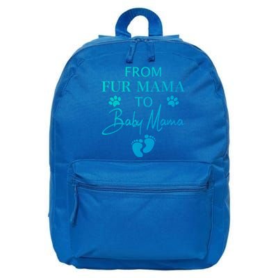 From Fur Mama To Mama Dog Cat Owner New Mom Pregnant Gift 16 in Basic Backpack